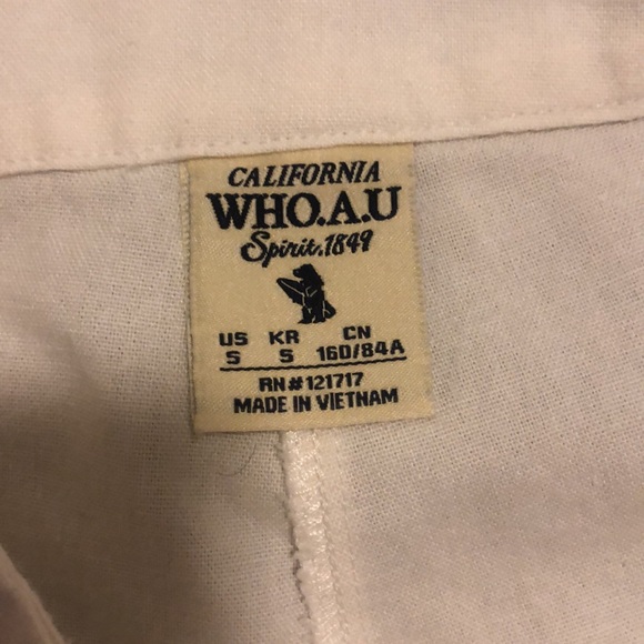 WHO.AU white linen high waisted shorts. Like new condition. - Picture 2 of 2